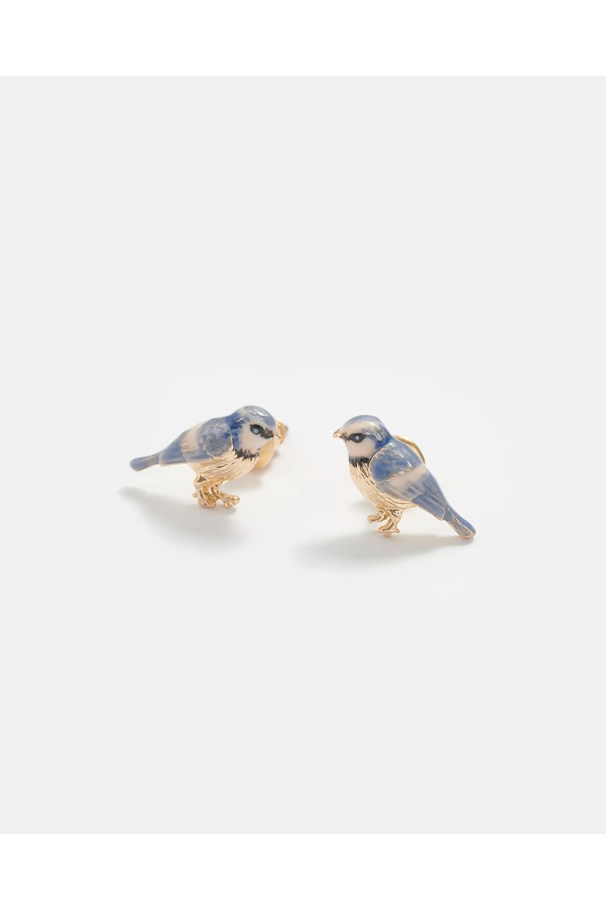 Enamel Bluebird Stud Earrings