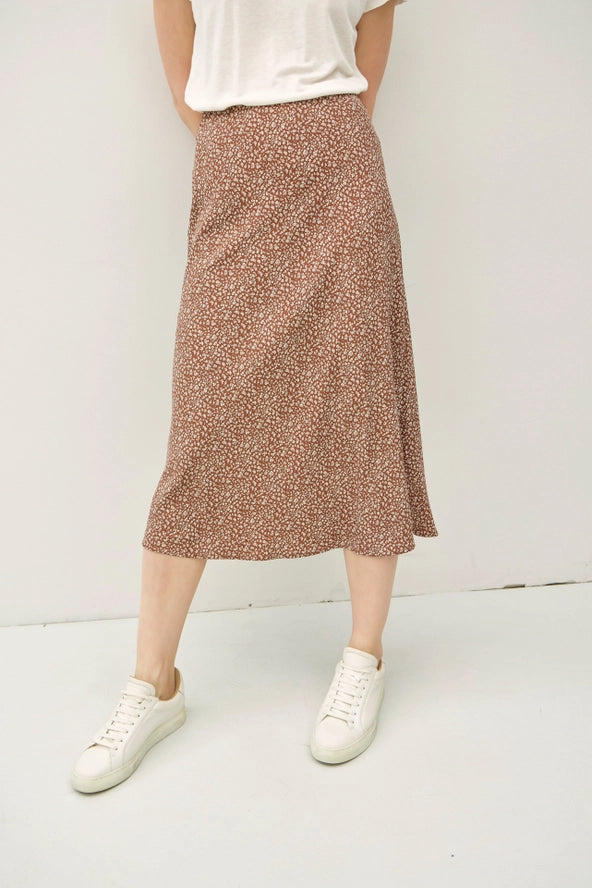 The Thais Printed Midi Skirt
