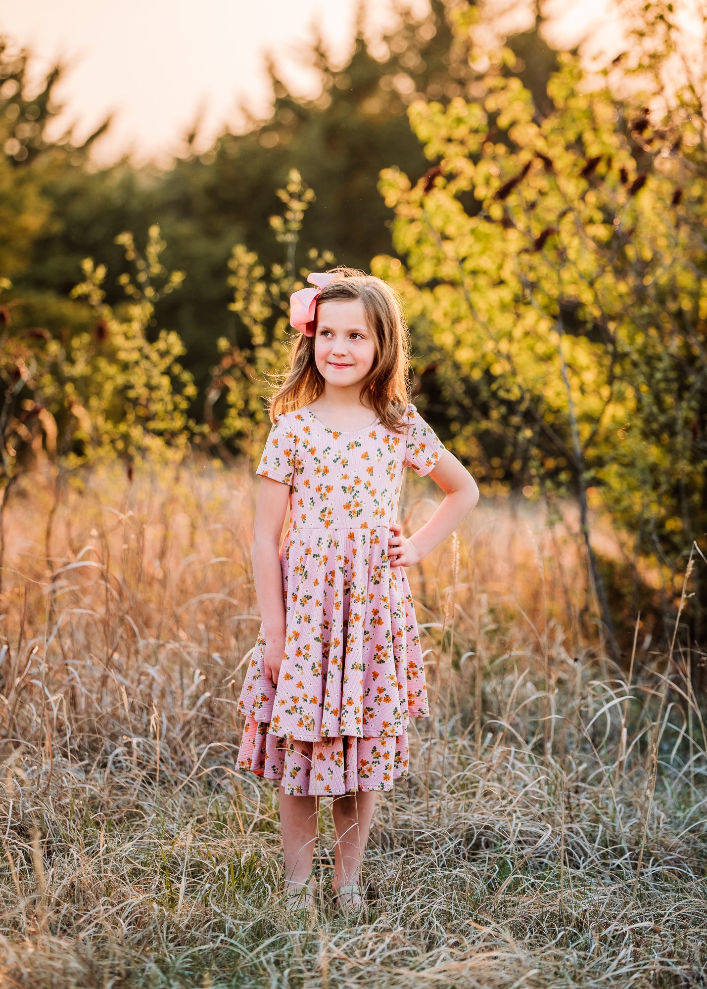 The Sophia Dress in Cream Floral