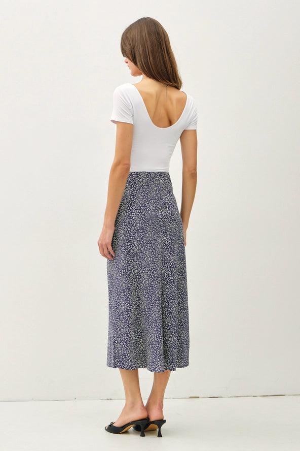 The Thais Printed Midi Skirt