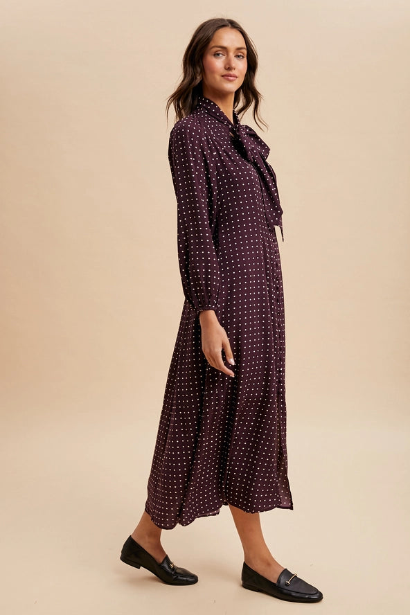 The Susan Polka Dot Maxi Dress