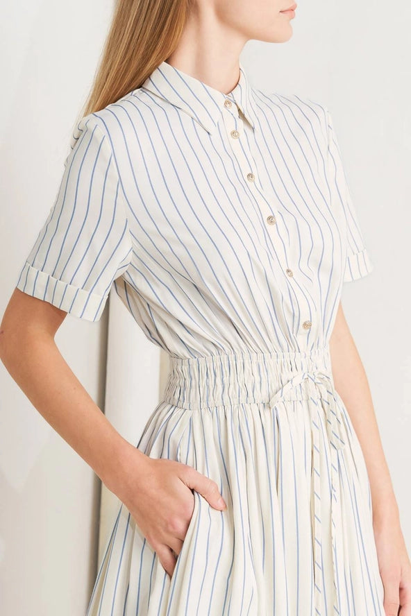 The Grace Striped Midi Dress