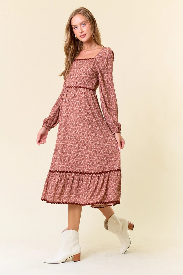 The Caroline Square Neck Dress