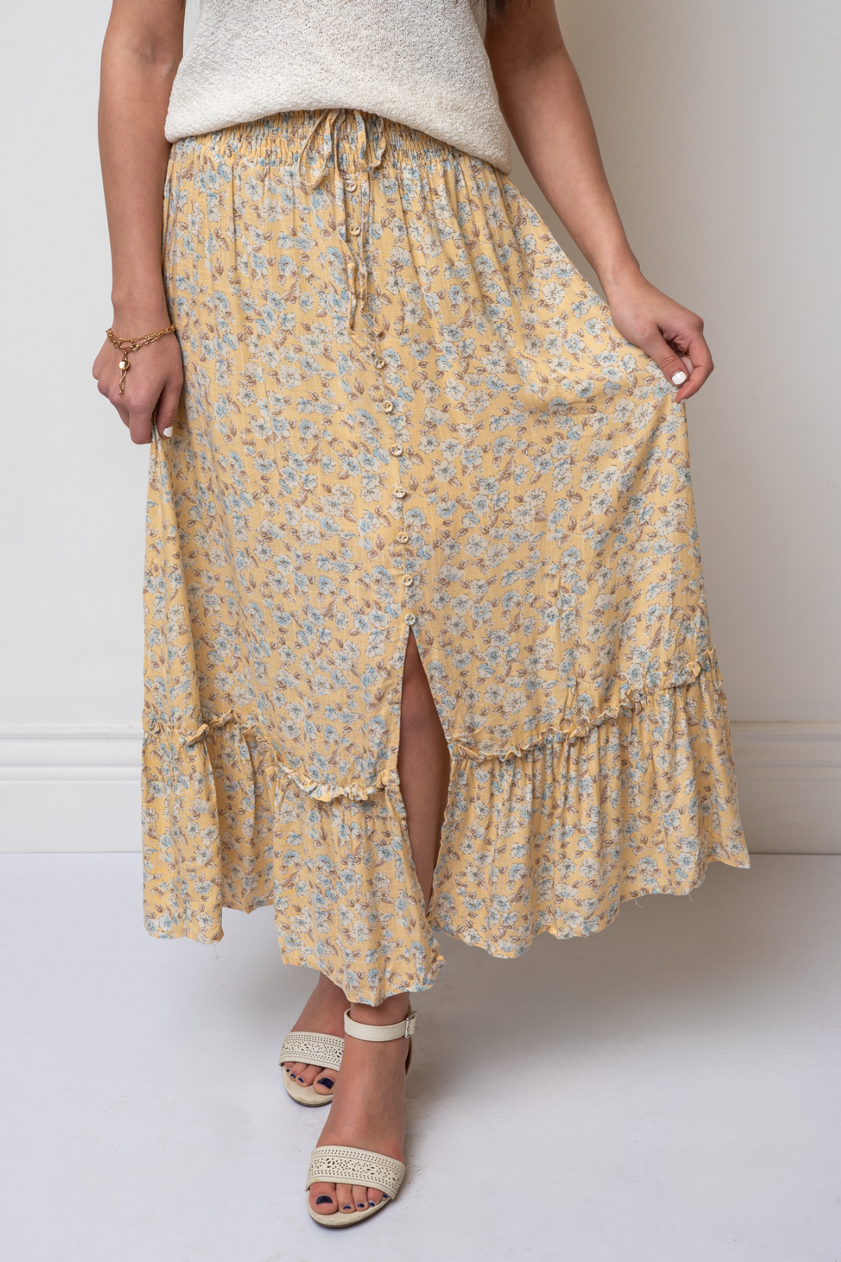 Taylor Floral Midi Skirt