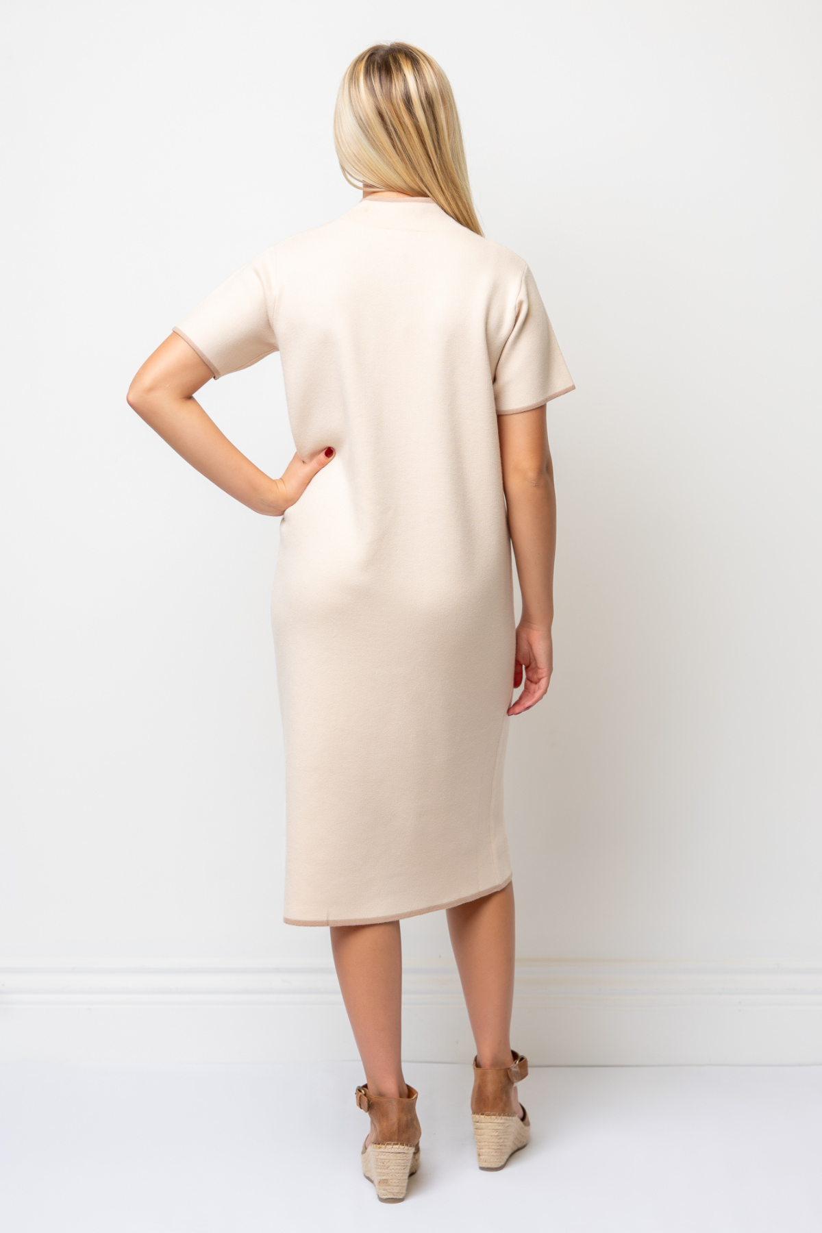 Sharon Mock Neck Sweater Dress