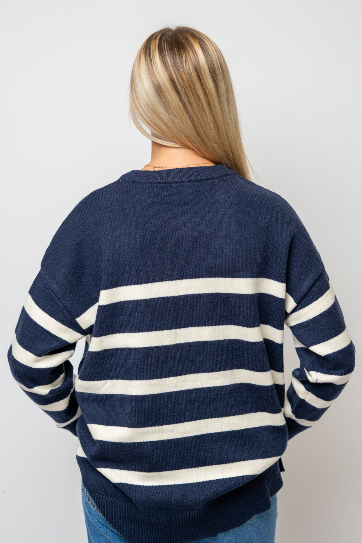 Stripe Crew Knit Sweater