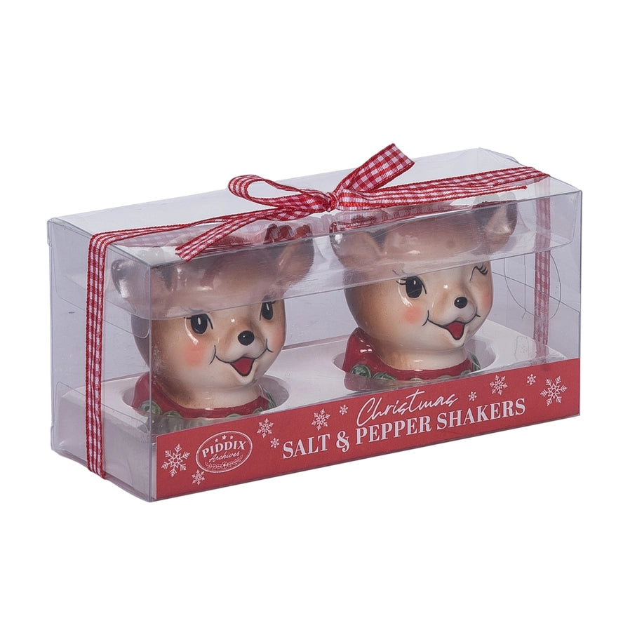 Reindeer Salt & Pepper Shakers Set