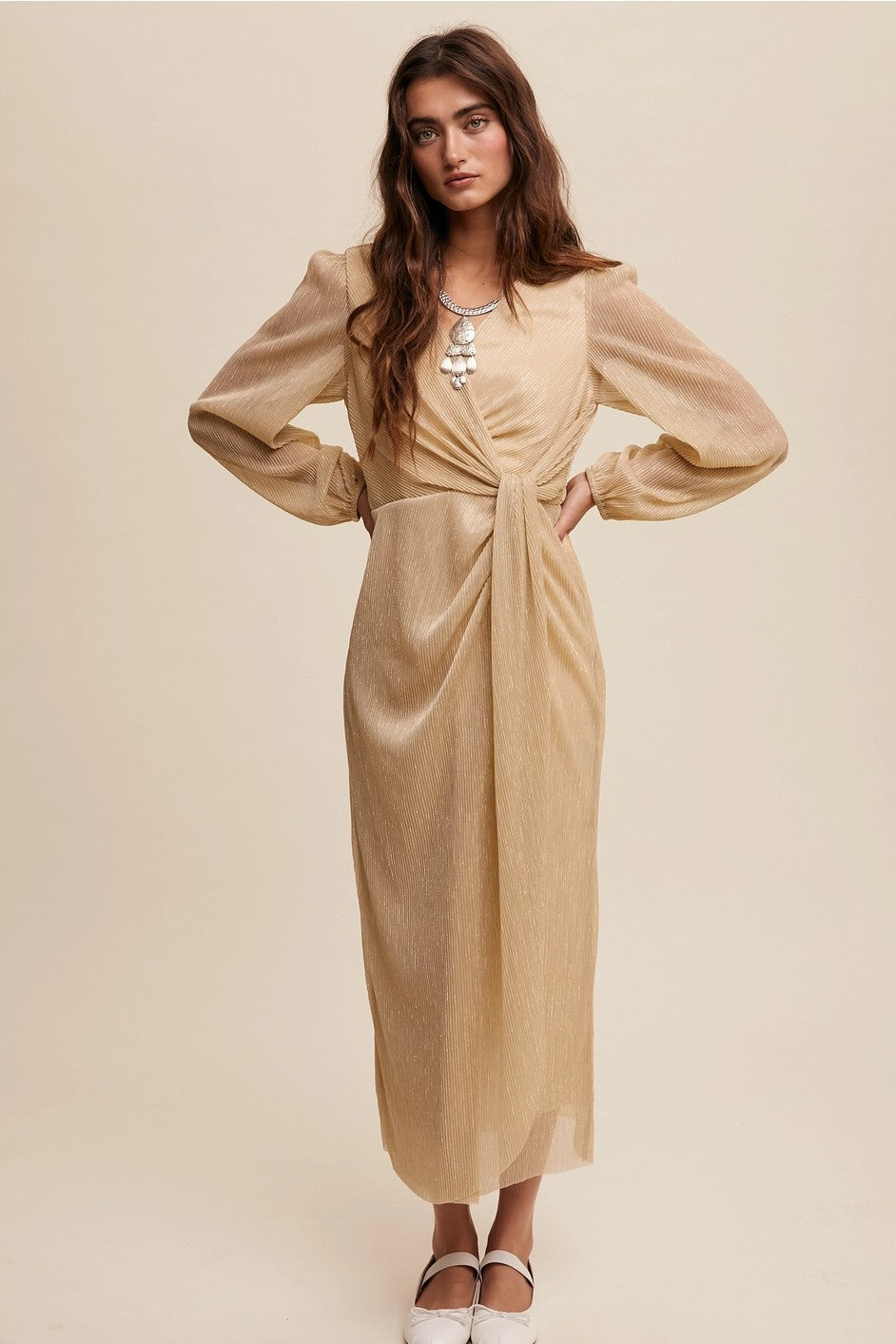 The Felicity Shimmer Midi Dress