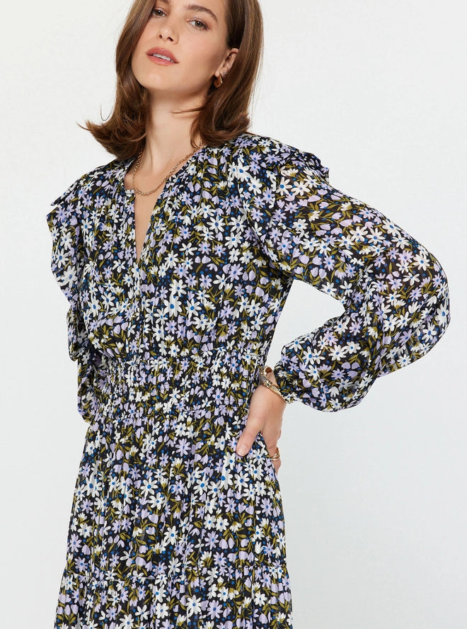 The Leann Floral Midi Dress