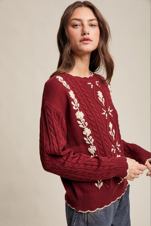 The Evelyn Cable Sweater