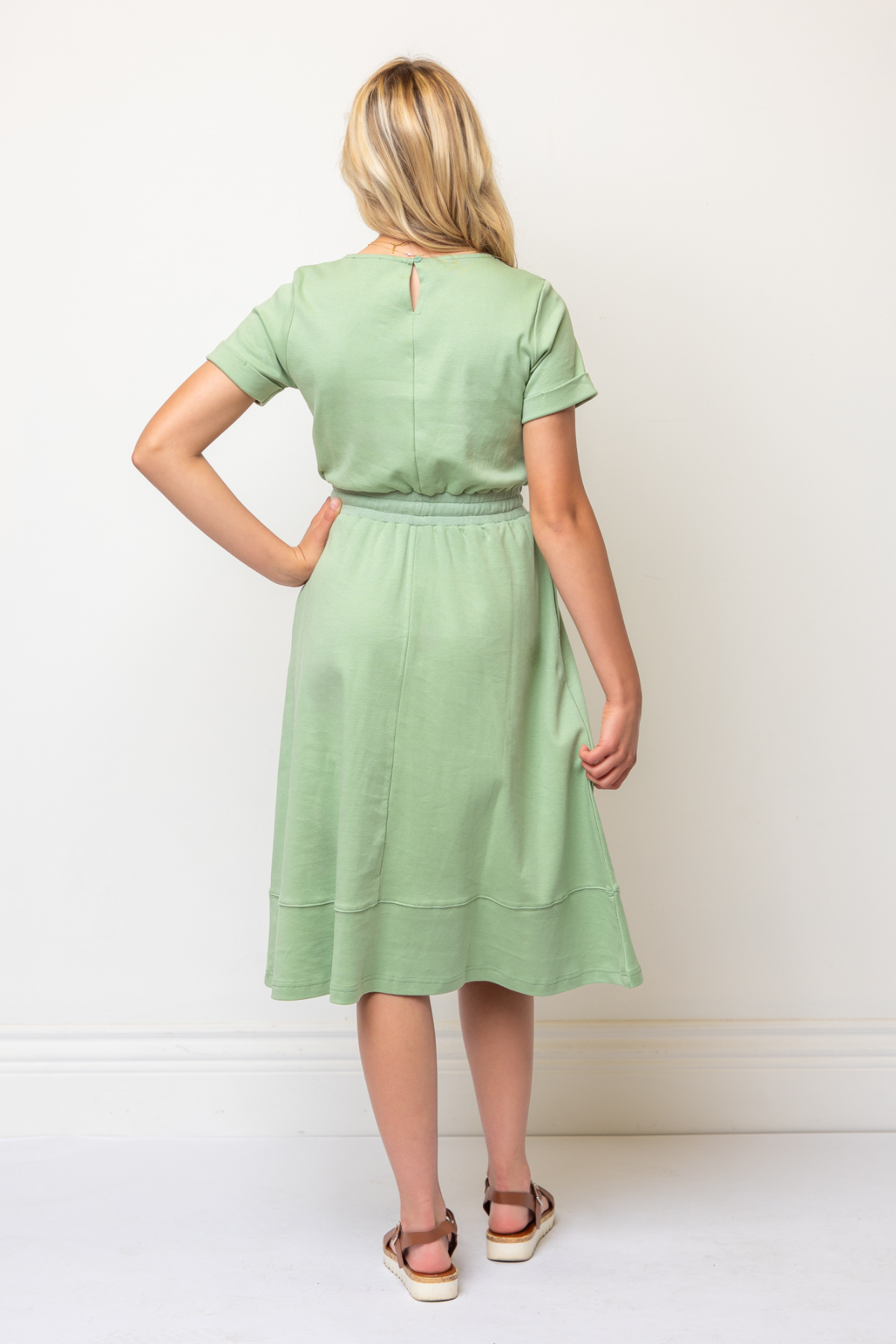 Marie Knit Dress in Green