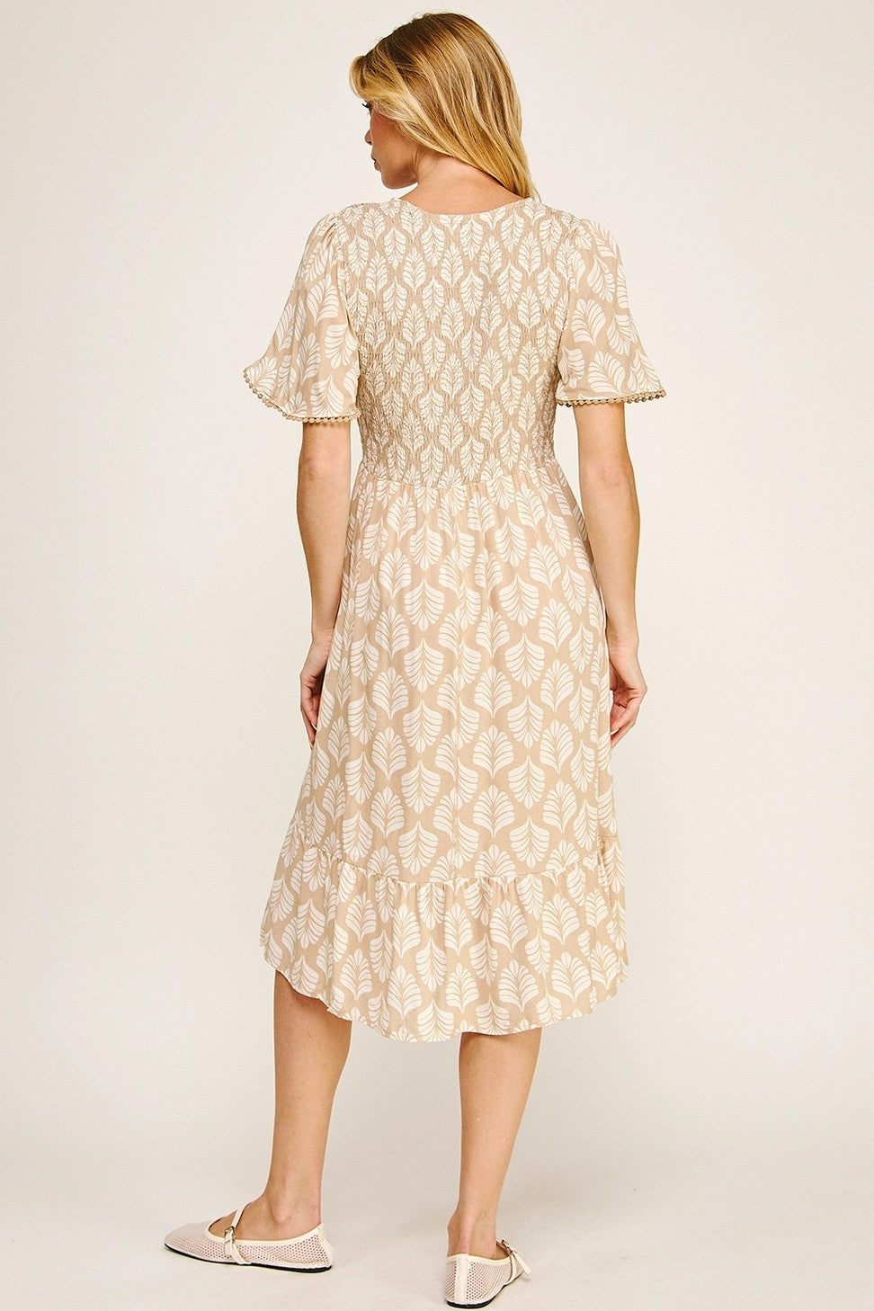 The Emma Smocked Midi Dress