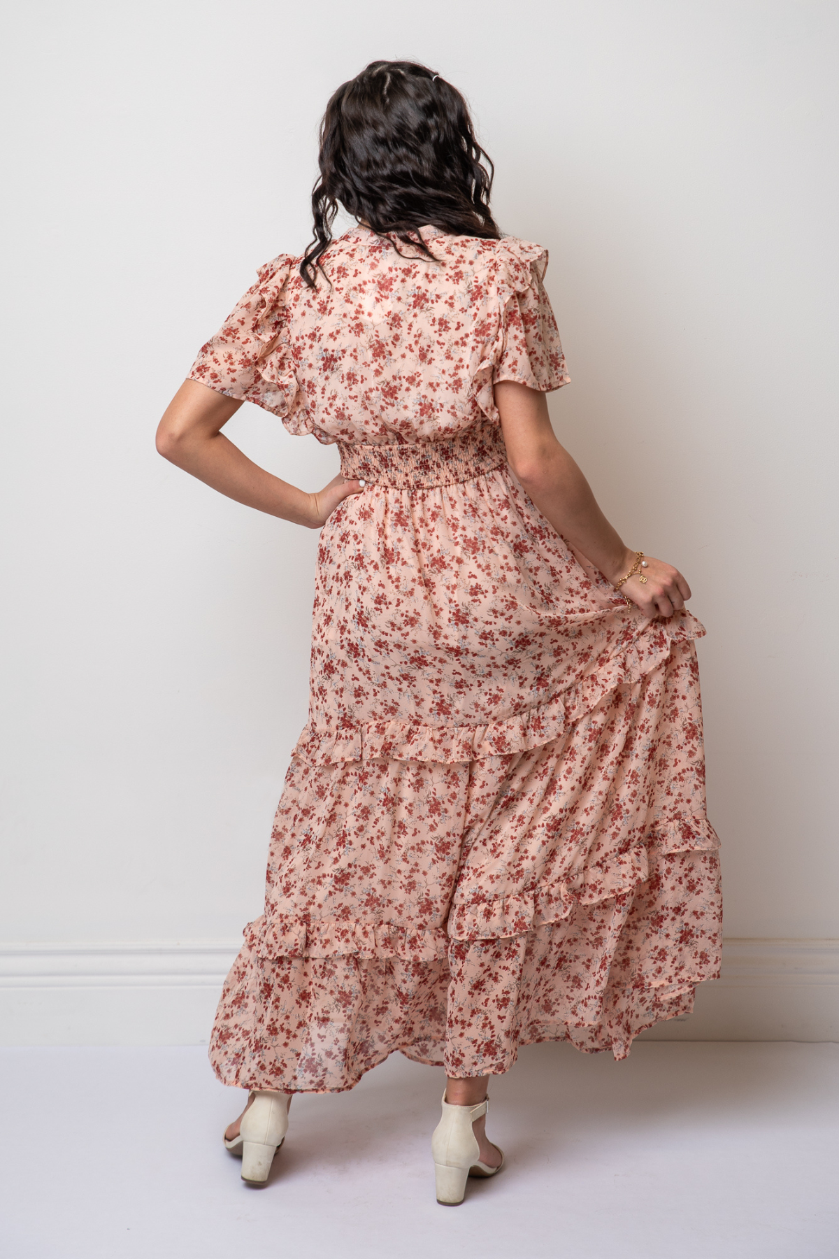 Velma Floral Button Dress