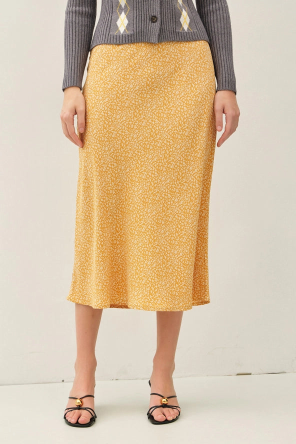 The Thais Printed Midi Skirt