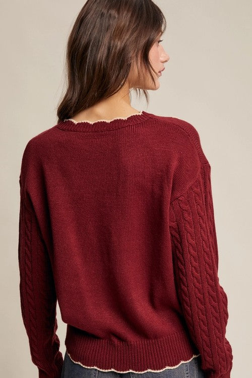 The Evelyn Cable Sweater