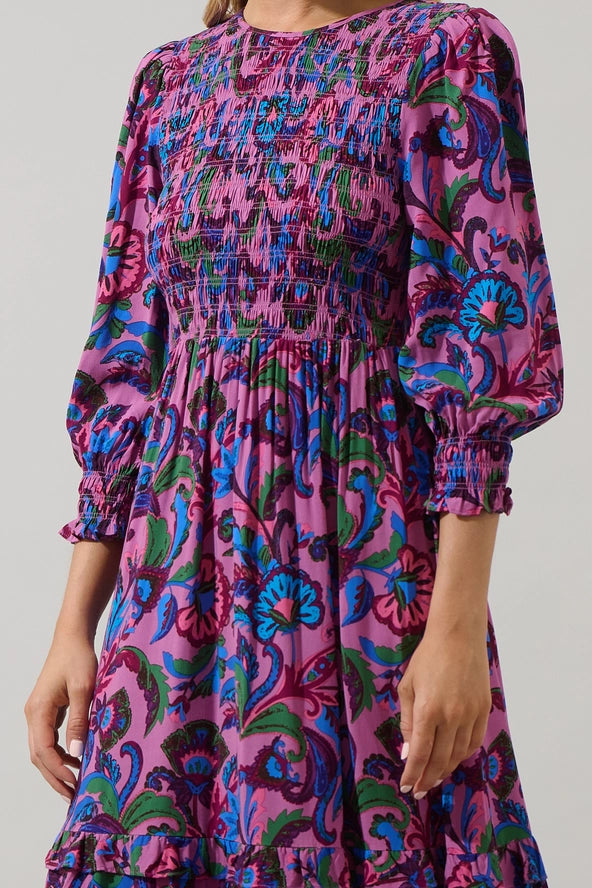 The Ludlow Smocked Midi Dress