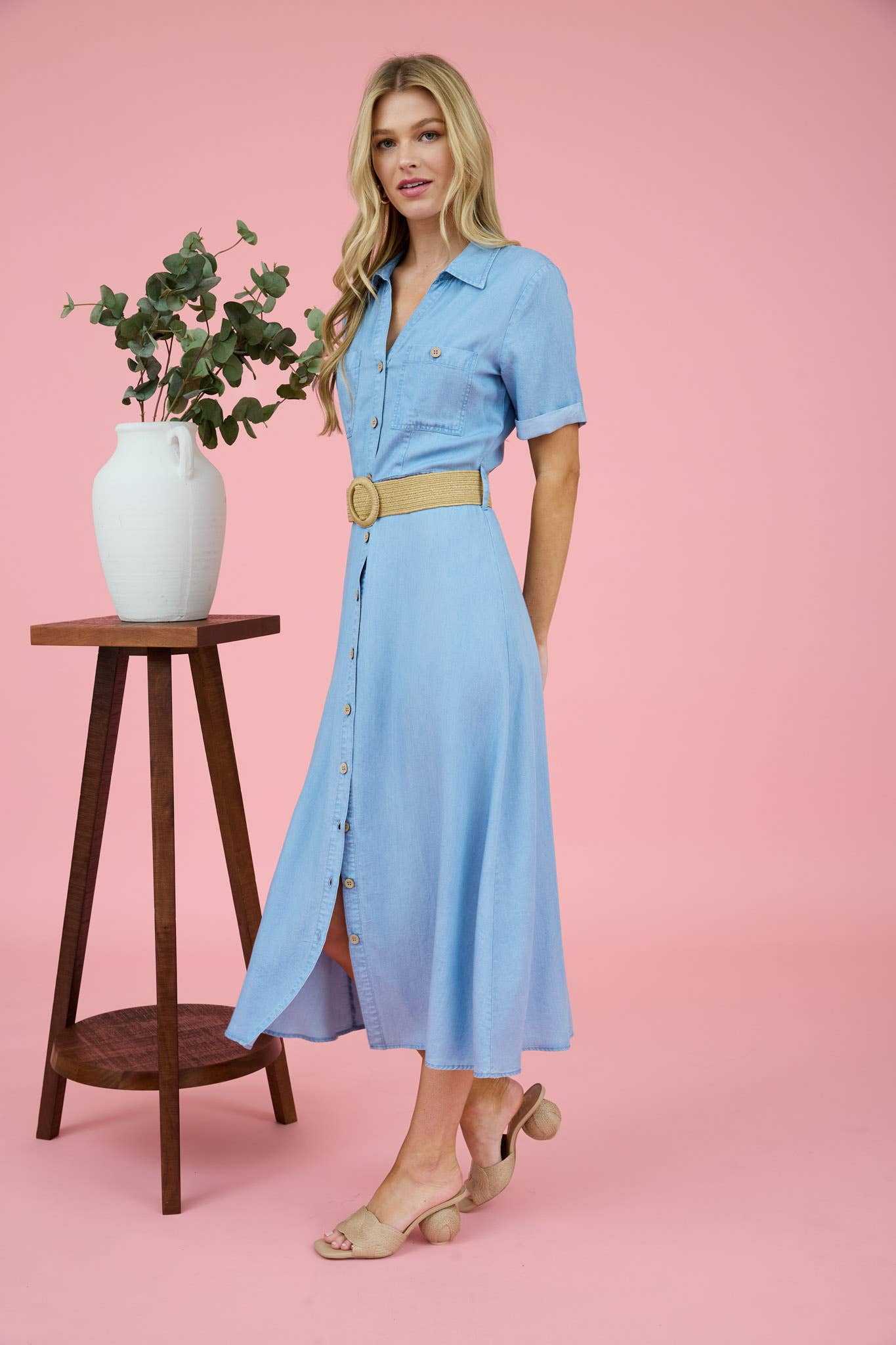 The Melrose Chambray Dress