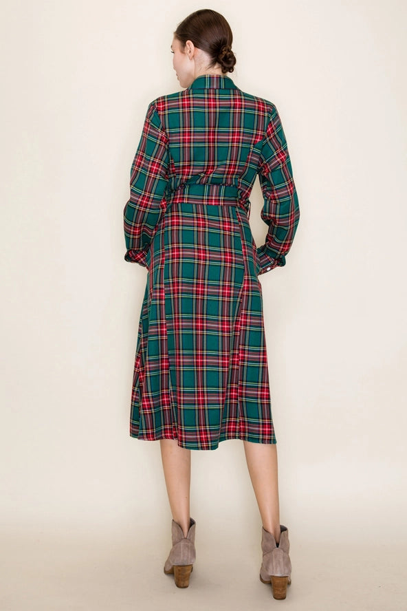 The James Plaid Dress