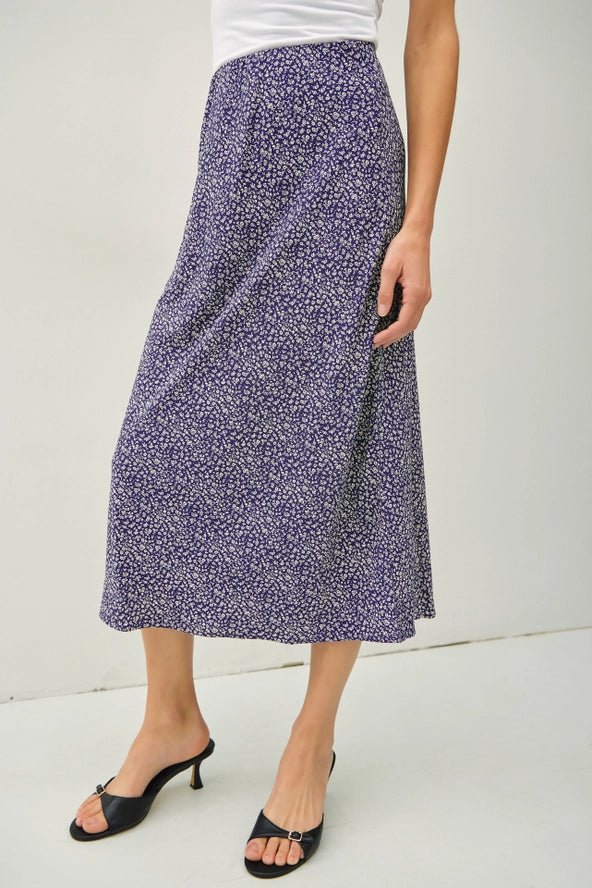 The Thais Printed Midi Skirt