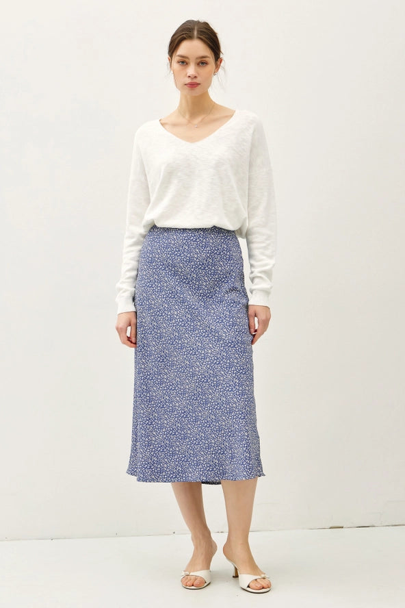 The Thais Printed Midi Skirt