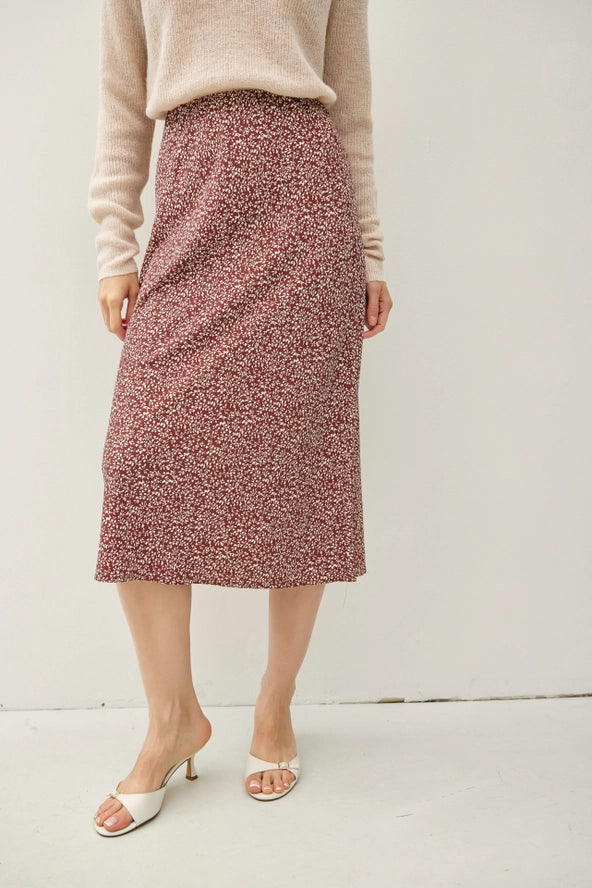 The Thais Printed Midi Skirt