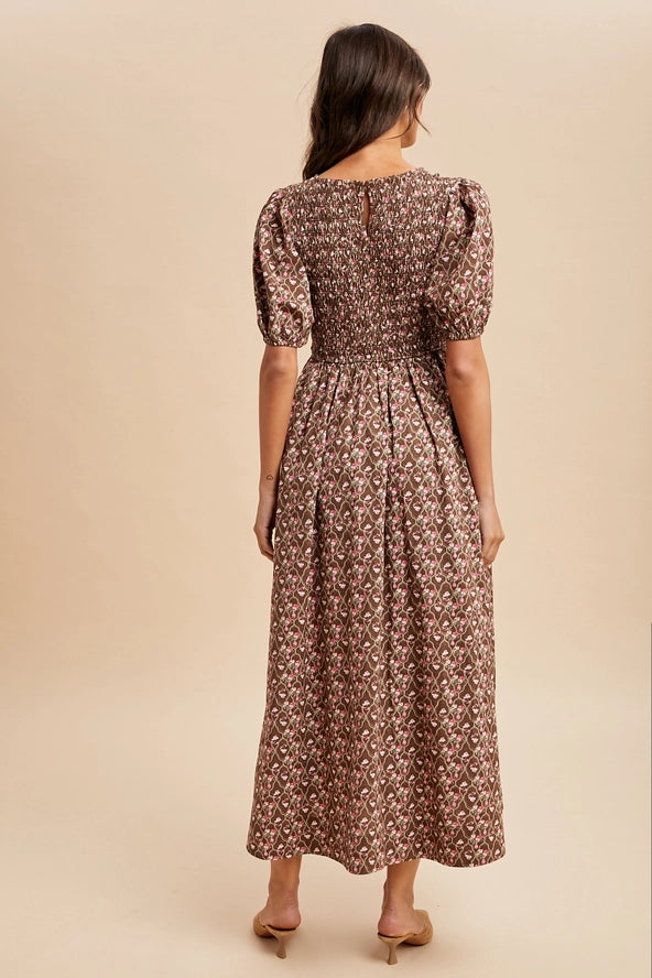 The Janie Smocked Maxi Dress