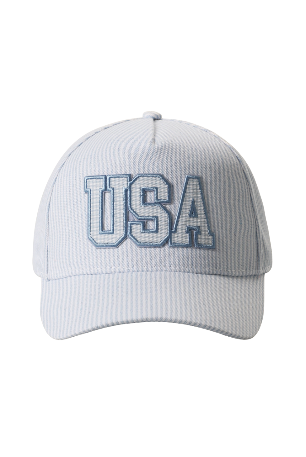 USA Embroidered Gingham Trucker Hat