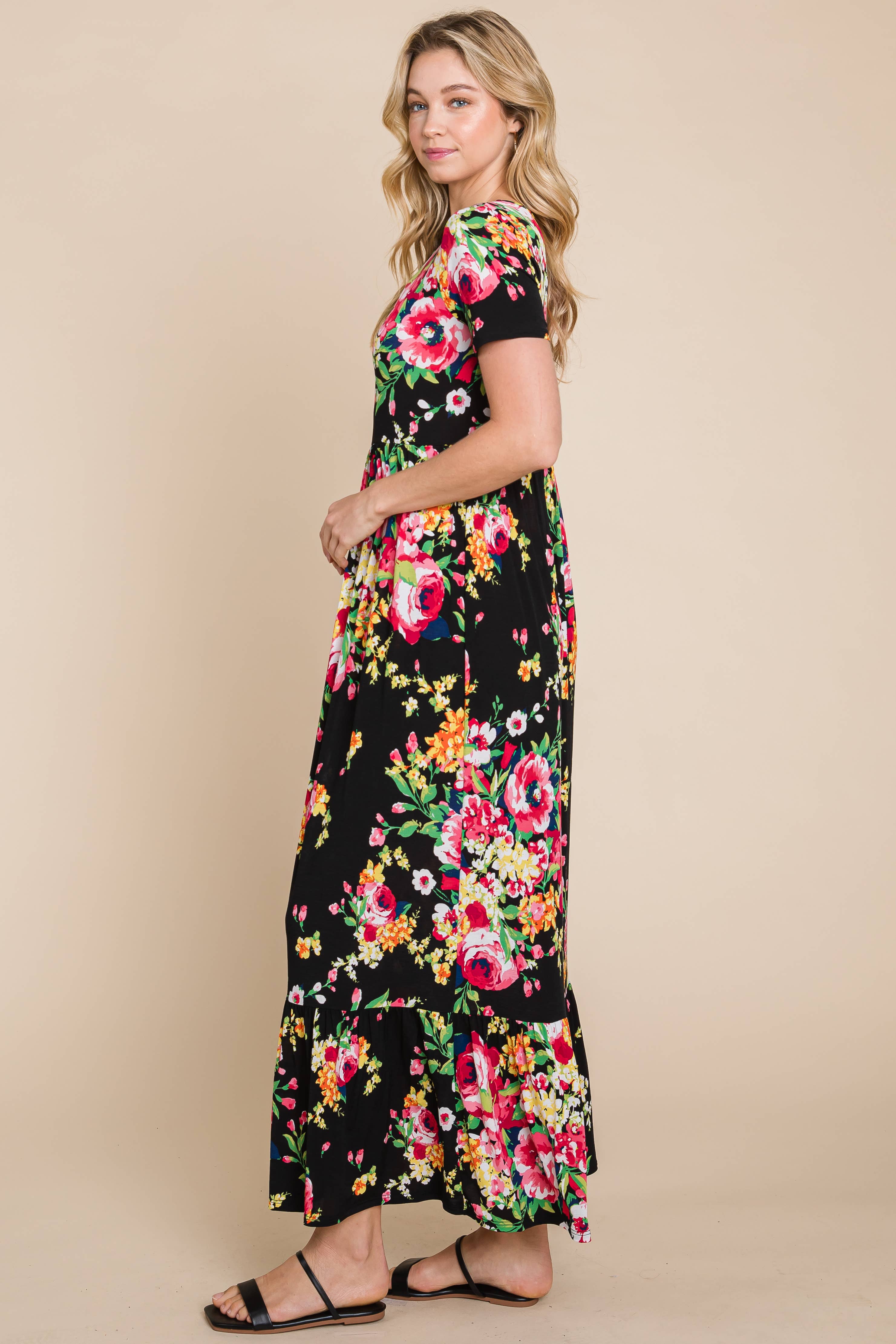 The Evie Floral Maxi Dress