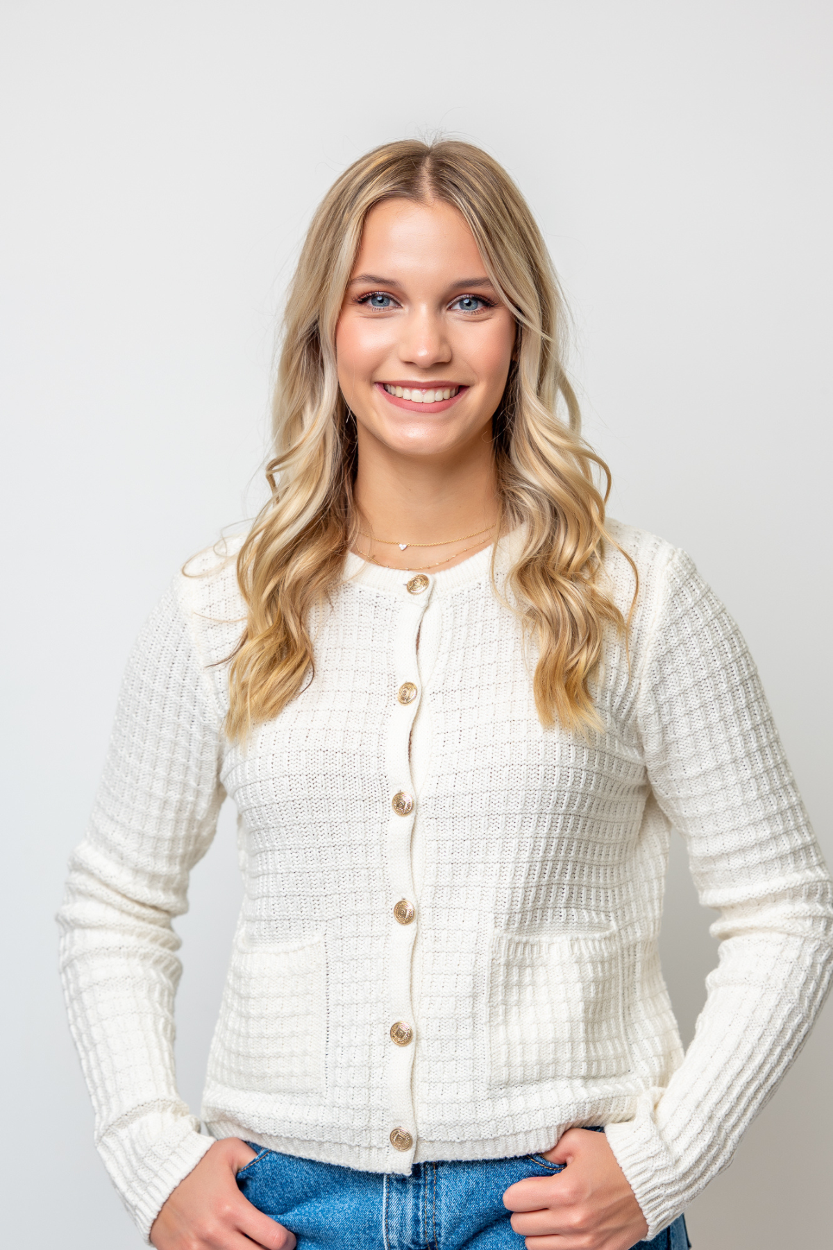 Textured Button Down Cardigan