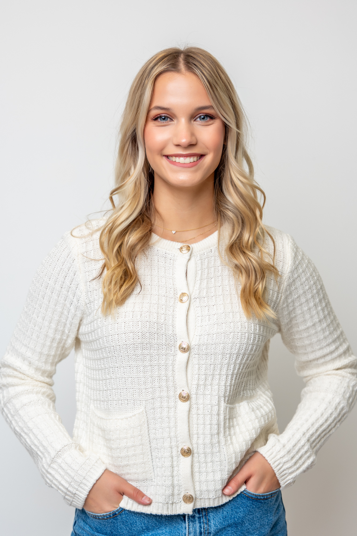 Textured Button Down Cardigan