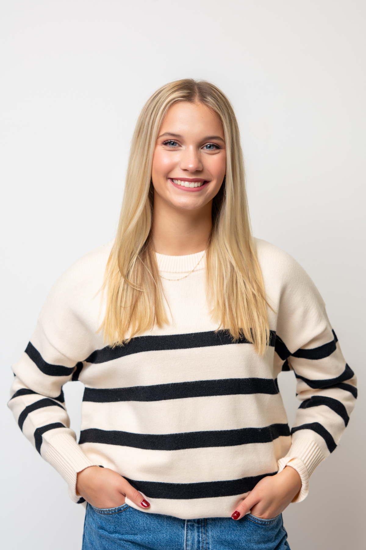 Stripe Crew Knit Sweater