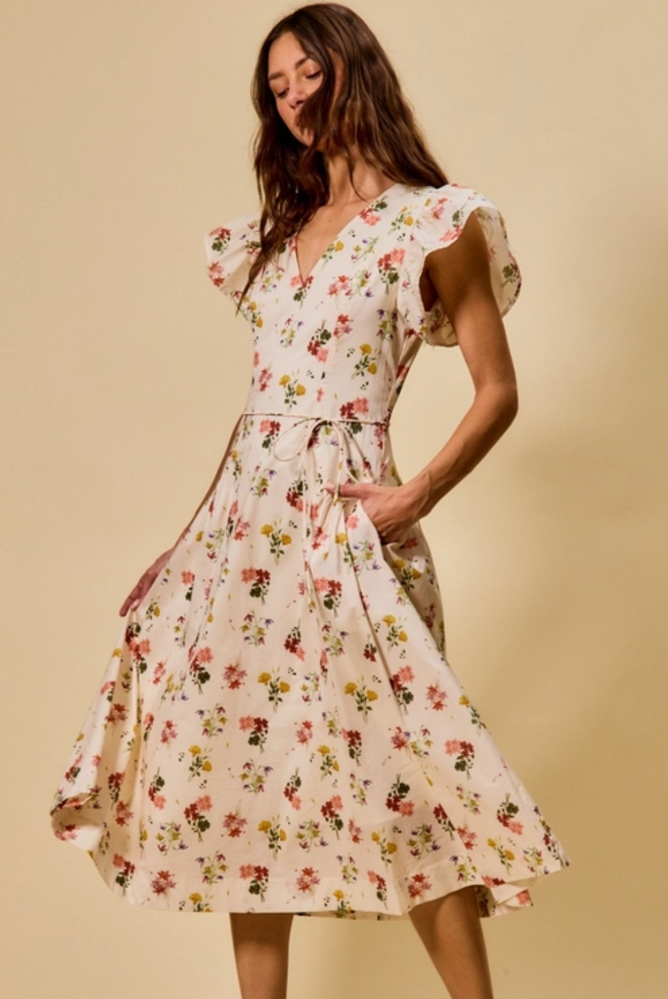 alc florence midi dress A.L.C. NWT Florence Peek-A-Boo Pleated Midi Dress Size 6 in Raffia Yellow Poly