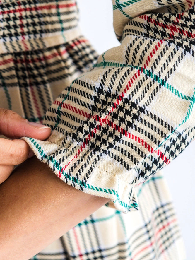 The Eloise Plaid Midi Dress