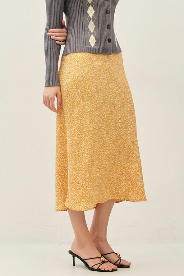 The Thais Printed Midi Skirt
