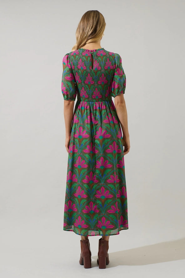 The Evanna Smocked Maxi Dress