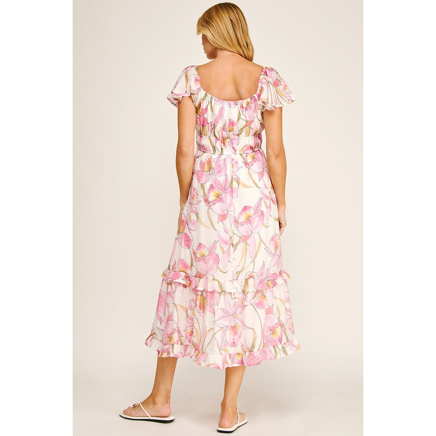 The Brigitte Floral Midi Dress