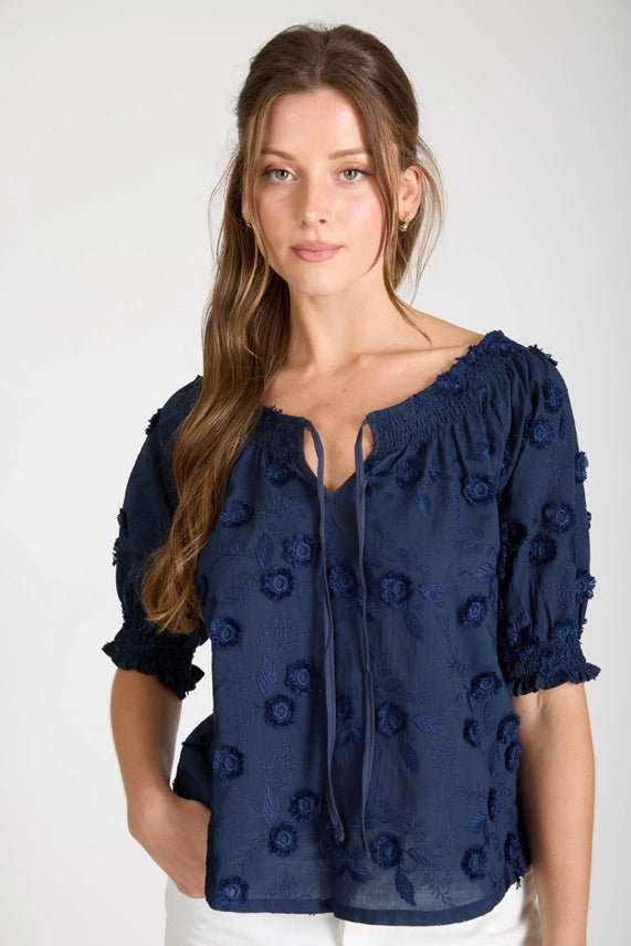 Embroidered Floral Blouse