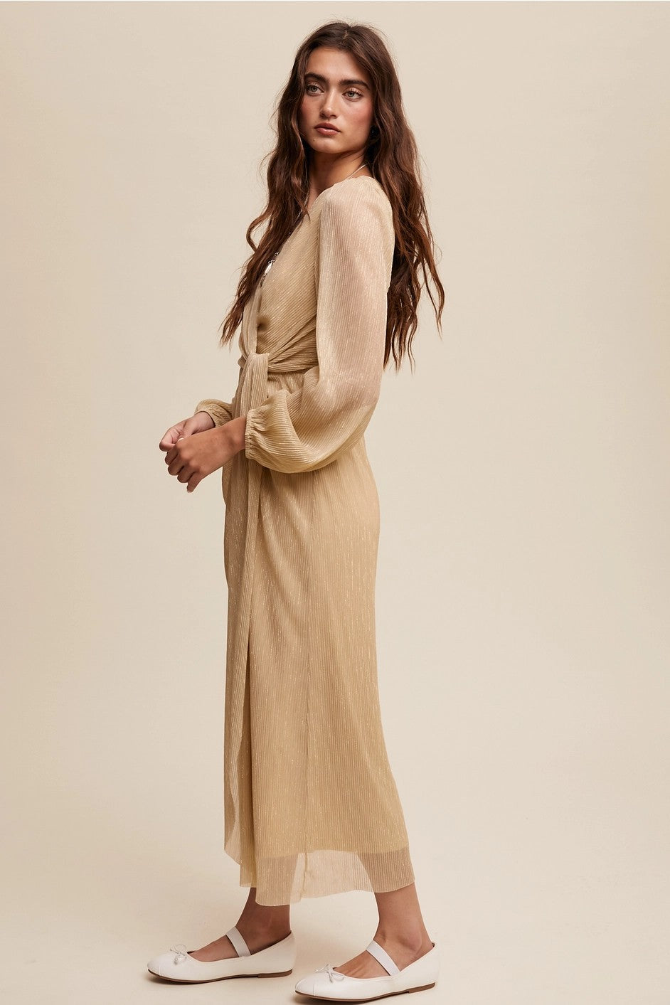 The Felicity Shimmer Midi Dress
