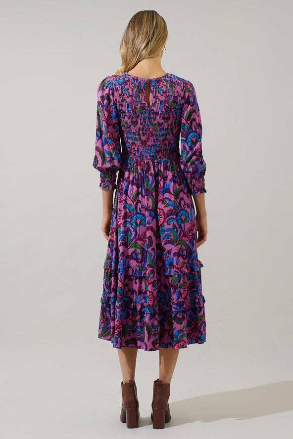 The Ludlow Smocked Midi Dress