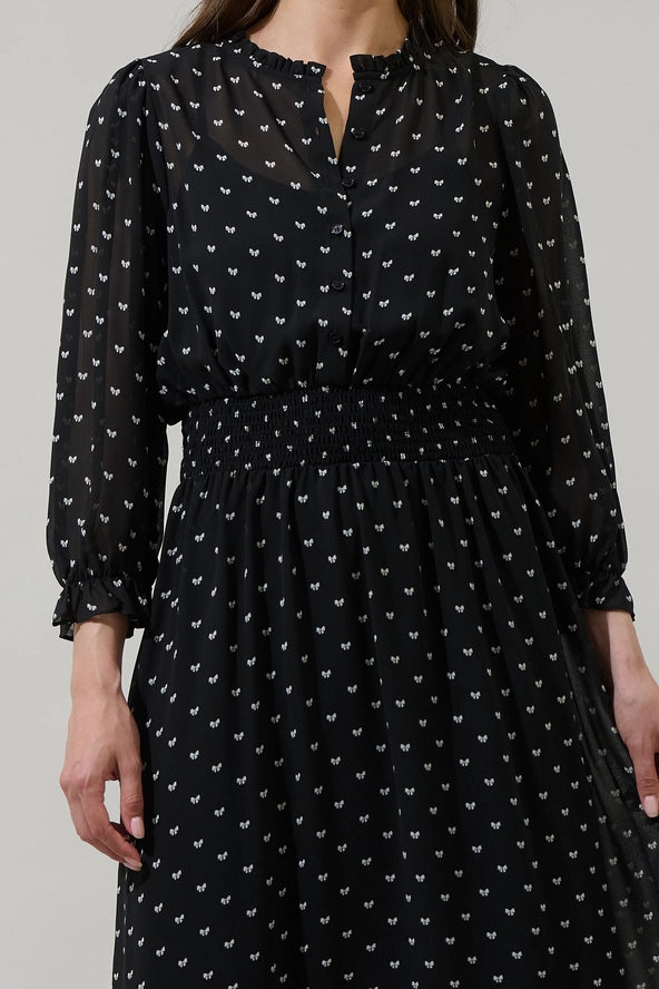 The Irene Smocked Midi Dress