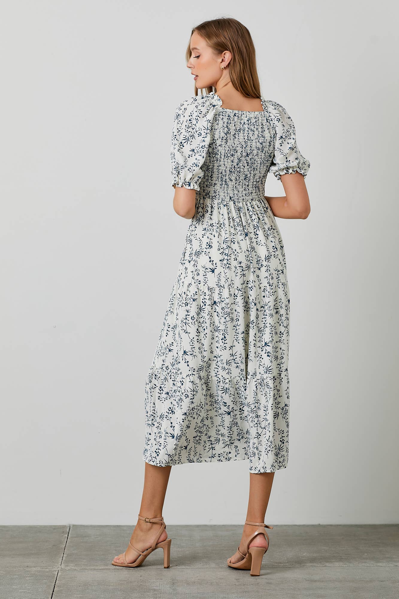 The Rita Smocked Midi Dress