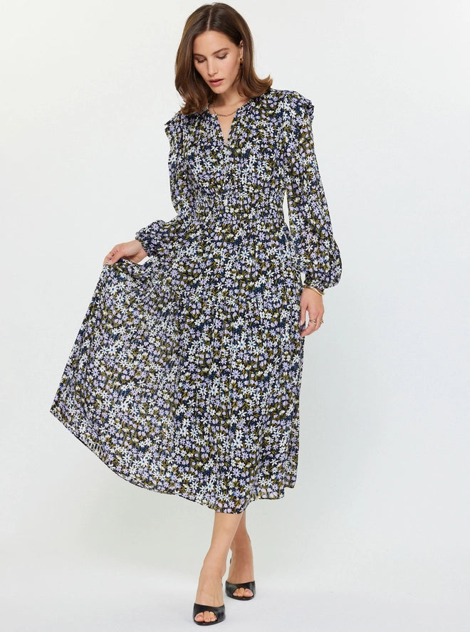 The Leann Floral Midi Dress