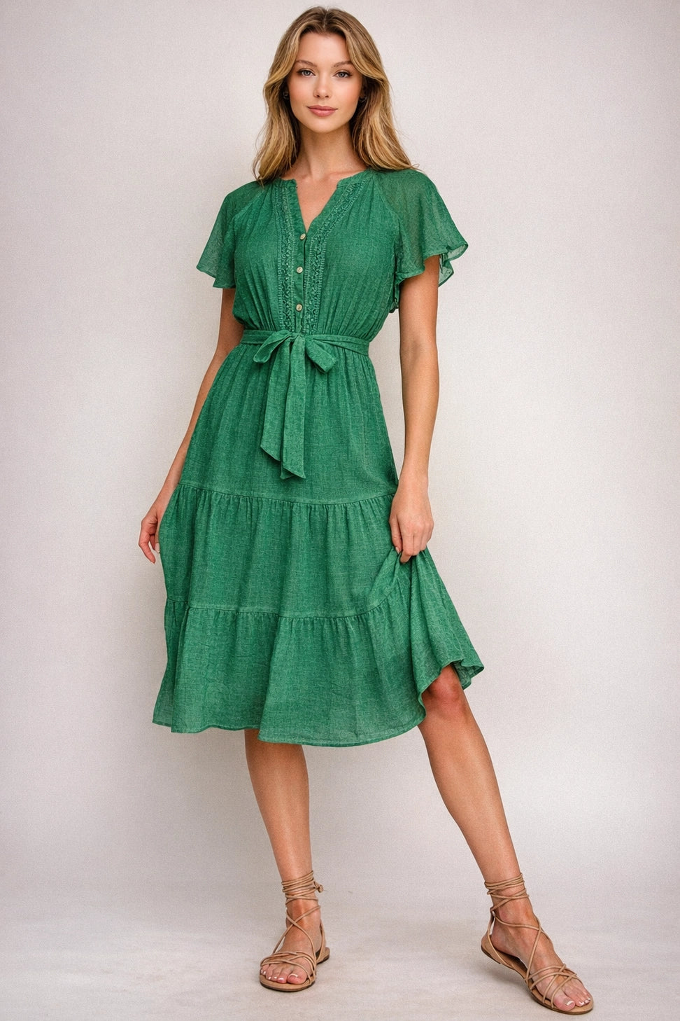 The Gael Tie Waist Dress | Florence Adams The Gael Tie Waist Dress | Florence Adams