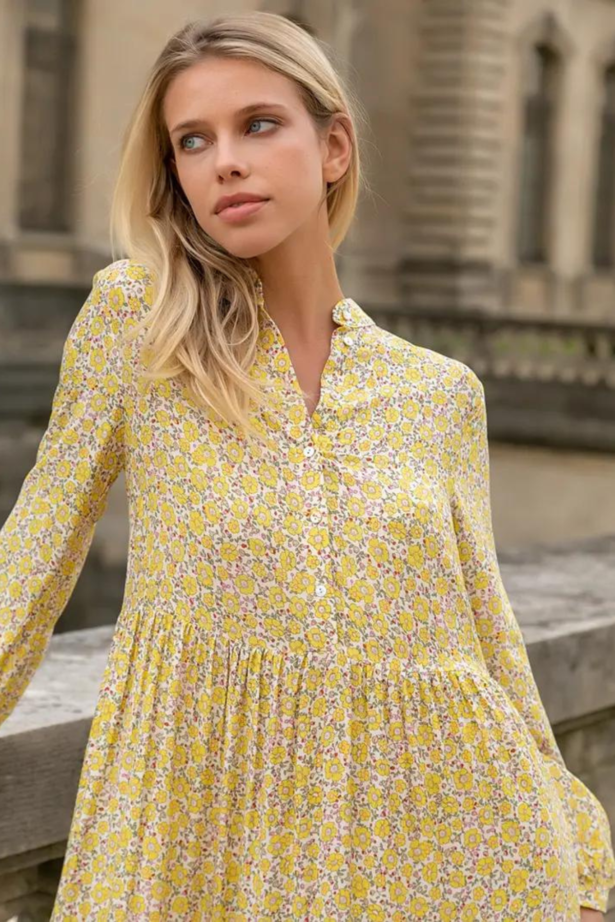 Armani Yellow Floral Dress