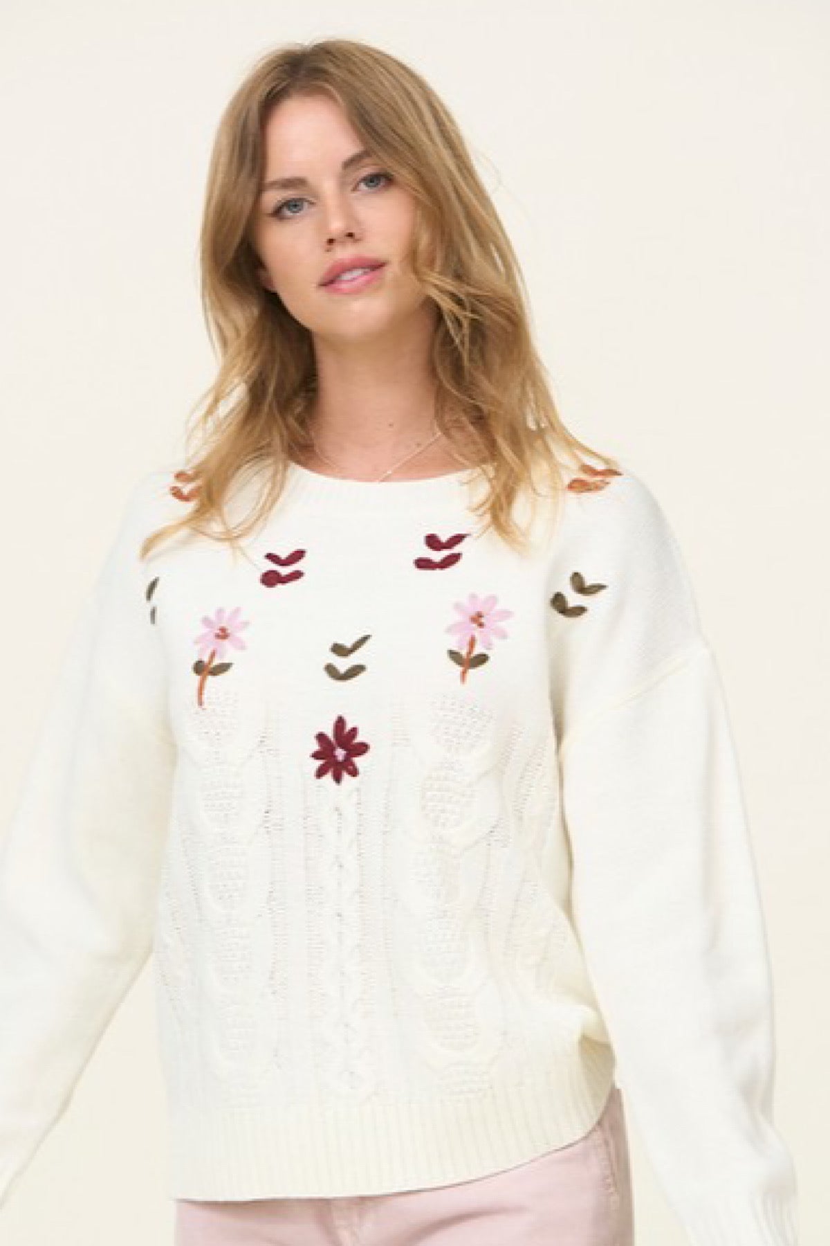 Meadow Embroidered Sweater