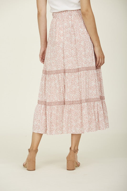 Dalzel Floral Embroidery Skirt