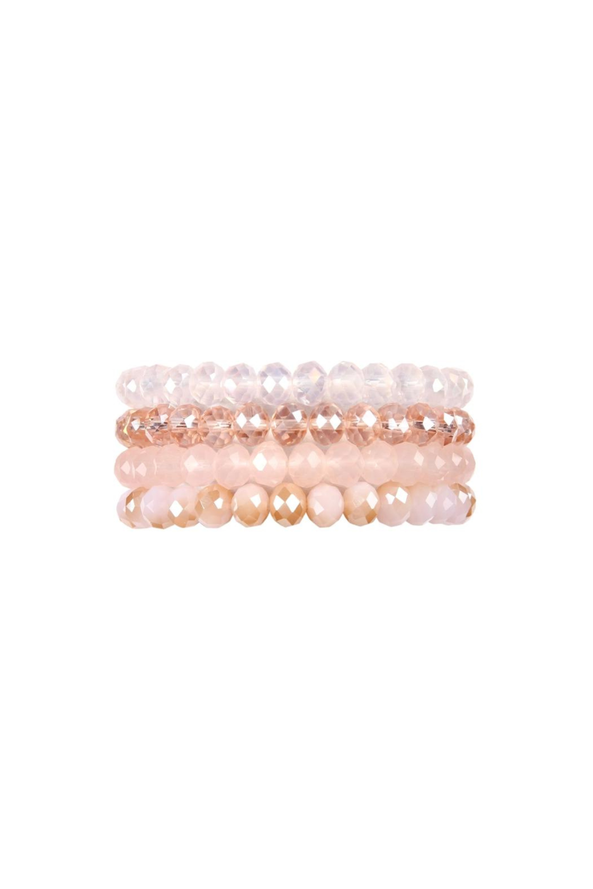 Pink Crystal Bead Bracelets
