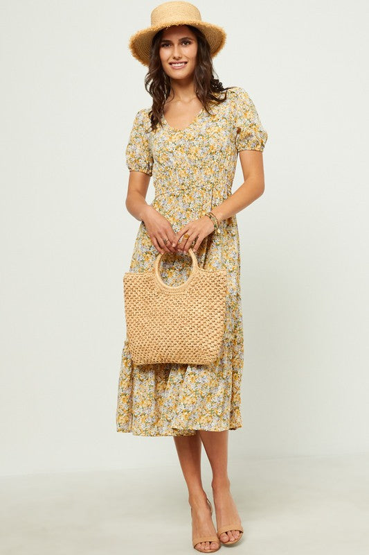 Goldie Floral Midi Dress