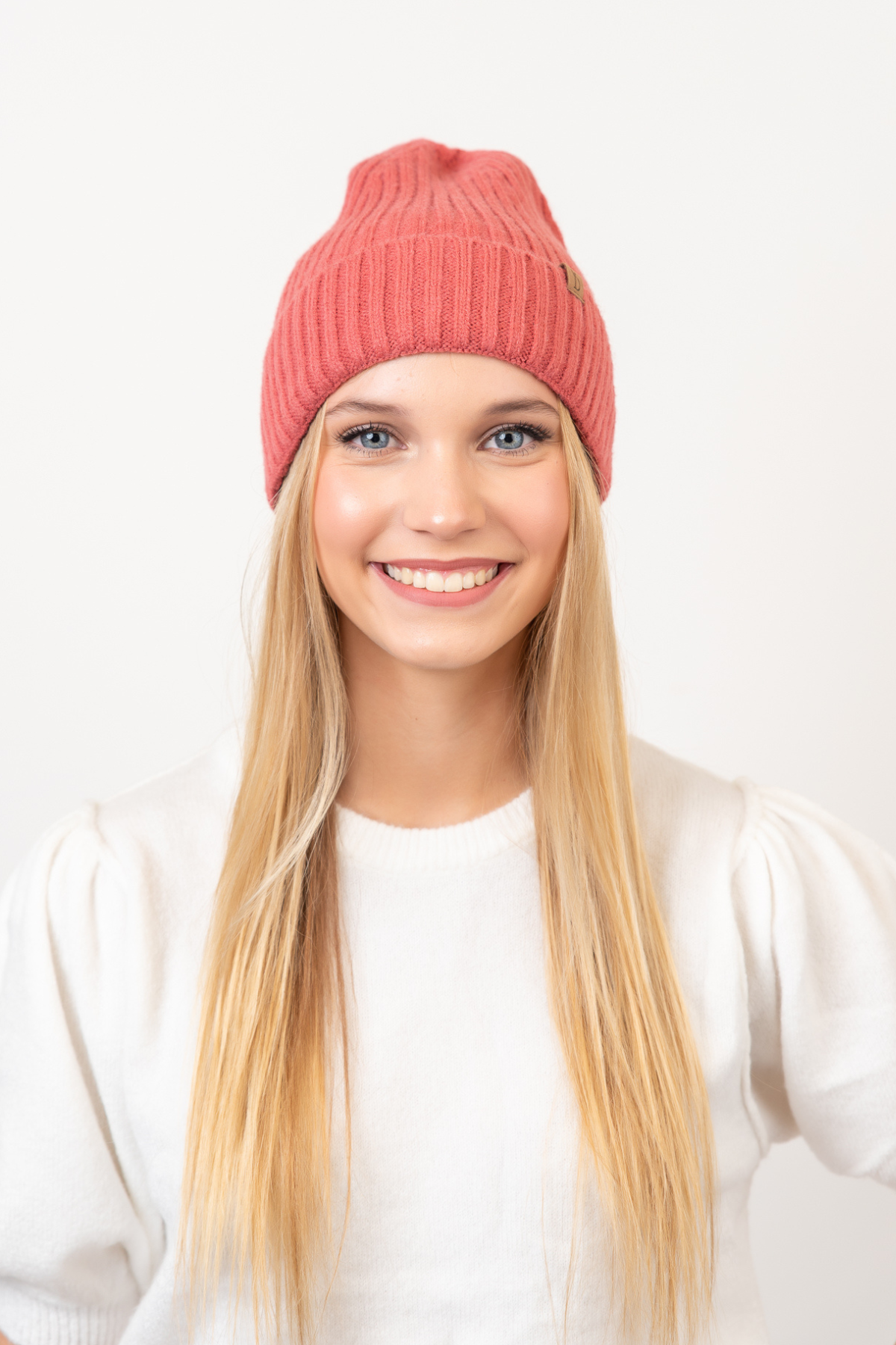 Solid Ribbed Beanie