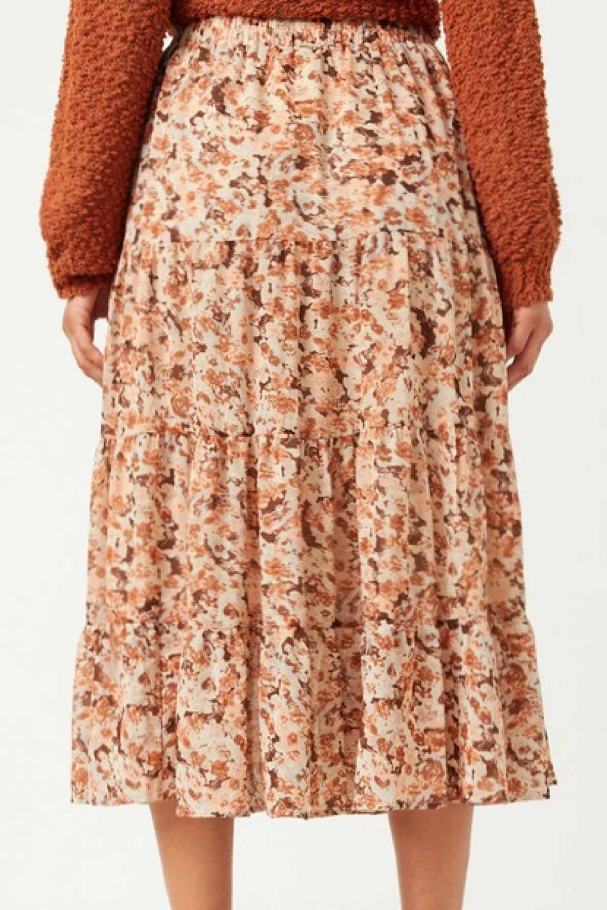 Lillian Floral Midi Skirt